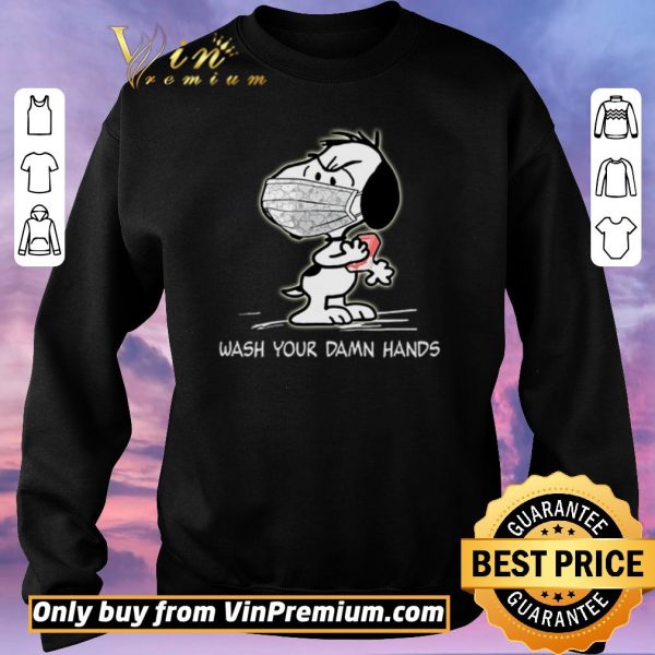 Hot Snoopy wash your damn hands shirt sweater