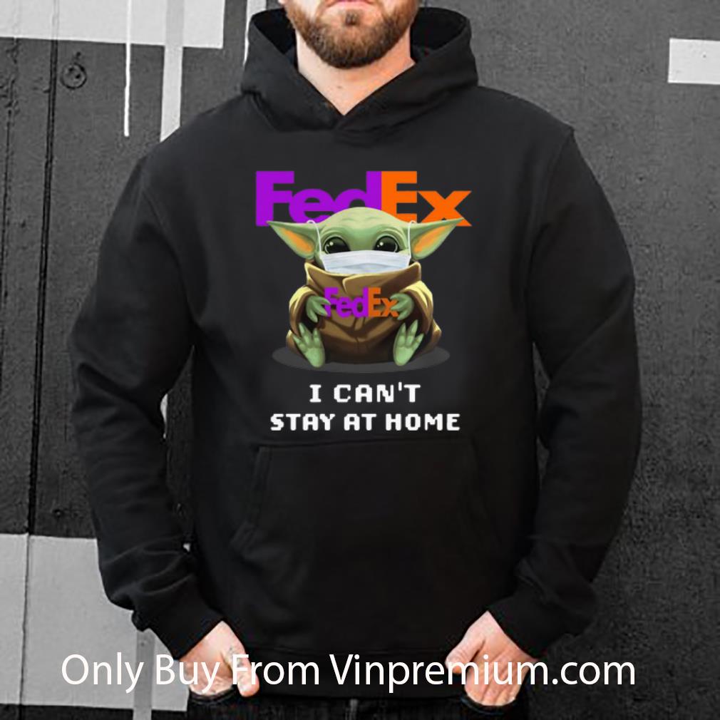 40a9e8a1 hot star wars baby yoda mask hug fedex i can t stay at home shirt 4 - Hot Star Wars Baby Yoda Mask Hug FedEx I Can't Stay At Home shirt