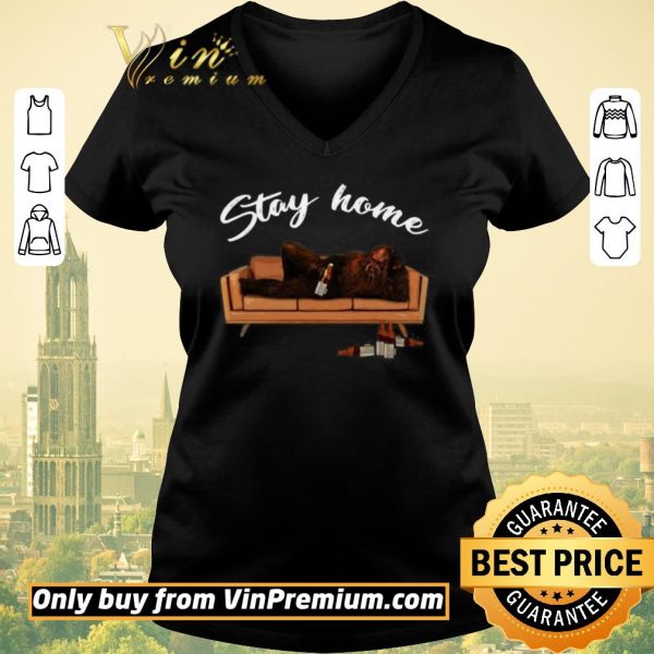 Awesome Stay Home Bigfoot drink Beer shirt sweater