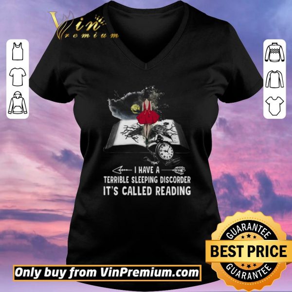 Awesome Girl Book I Have A Terible Sleeping Discorder It’s Called Reading shirt sweater