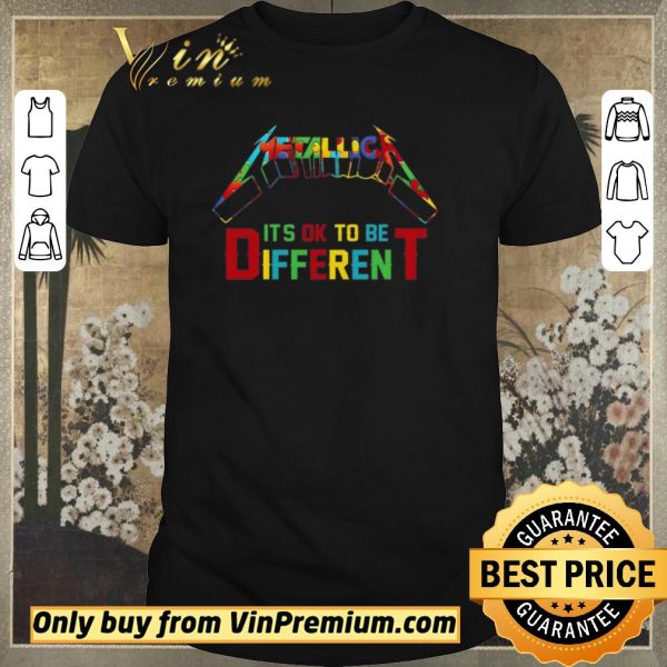 Original Metallic Autism It’s Ok To Be Different shirt sweater