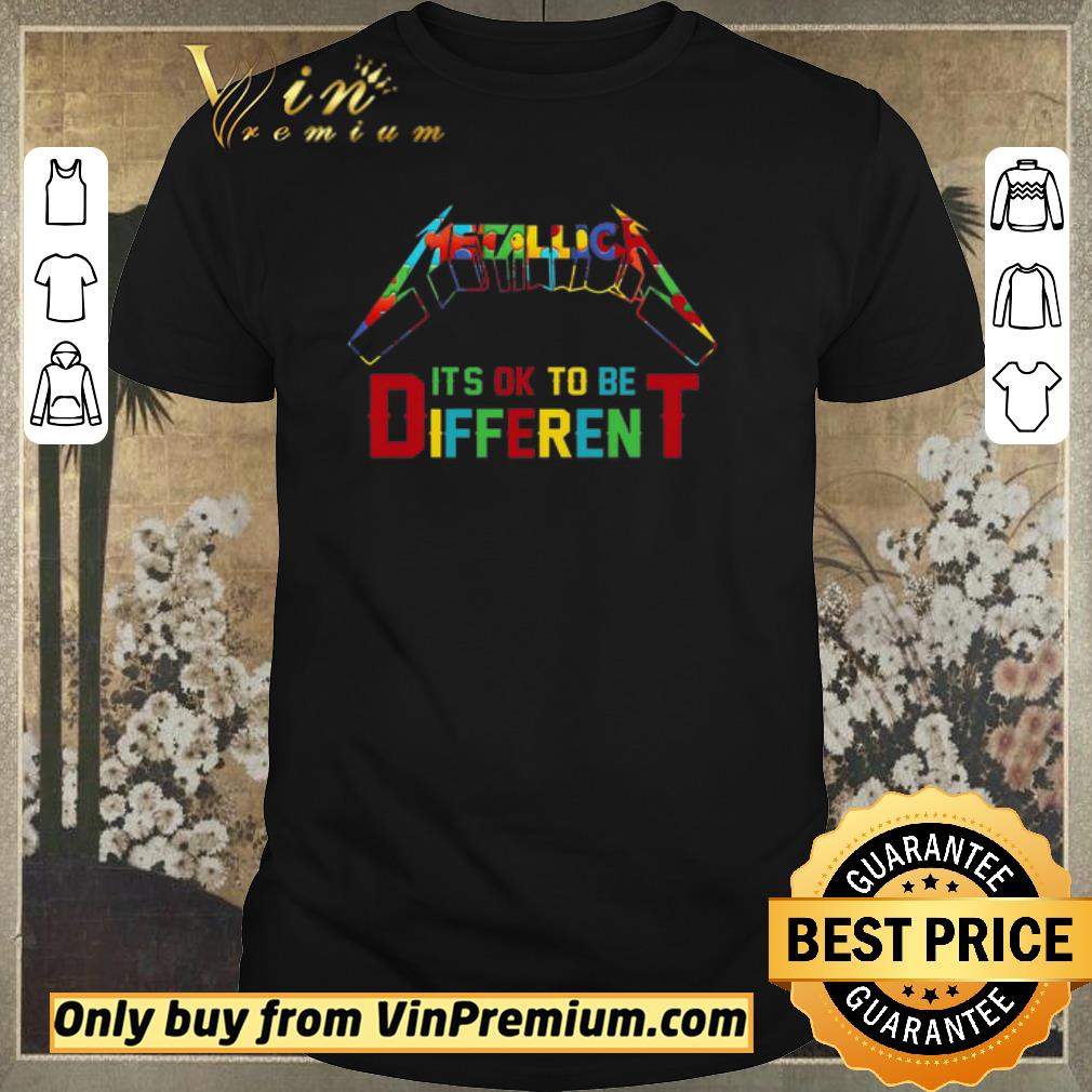 Original Metallic Autism It’s Ok To Be Different shirt sweater