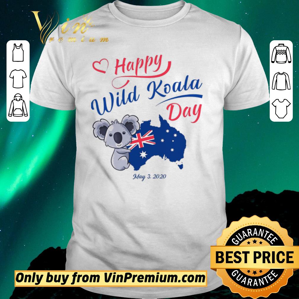 Funny Happy Wwild Koala Day May 3 2020 Australia Flag shirt sweater