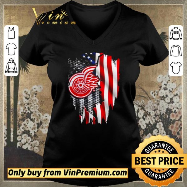 Top Detroit Red Wings American flag independence day shirt sweater