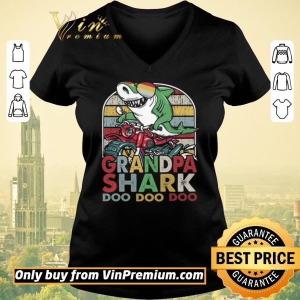 Premium Grandpa Shark Motor Bike Doo Doo Vintage shirt sweater