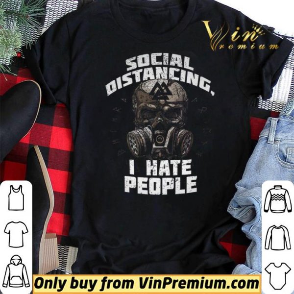 Skull Mask Social Distancing I Hate People shirt sweater