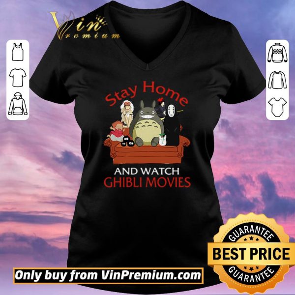 Top Stay home and watch Ghibli movies shirt sweater