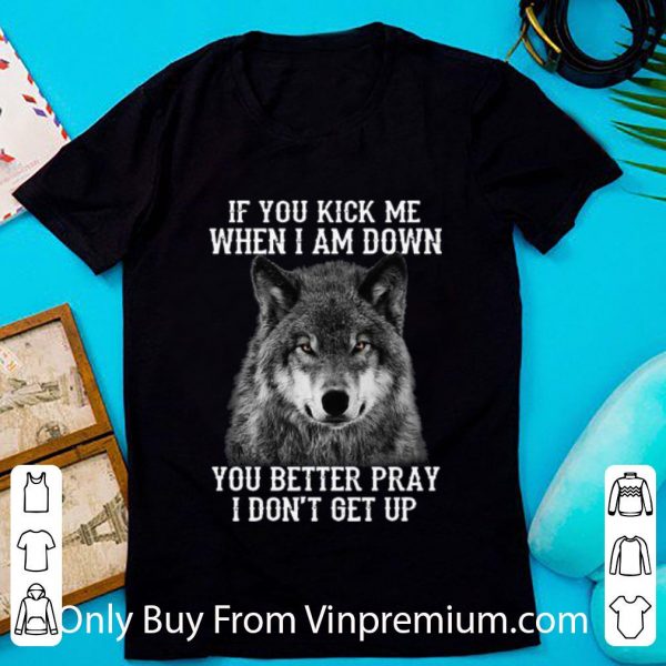 Great Wolf If You Kick Me When I Am Down You Better Pray I Don’t Get Up shirt