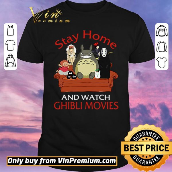 Top Stay home and watch Ghibli movies shirt sweater