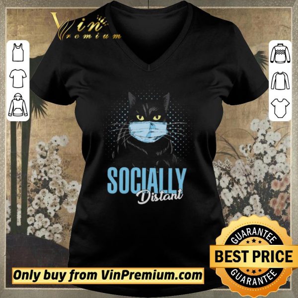 Official Black Cat Mask Socially Distant Coronavirus shirt sweater