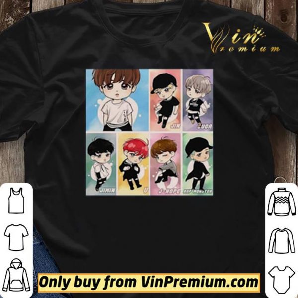 Chibi BTS band member shirt sweater