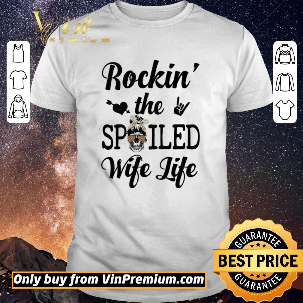 Awesome Skull Leopard Rockin The Spoiled Wife Life shirt sweater