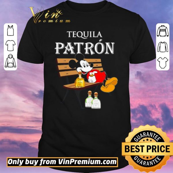 Awesome Mickey Mouse drink Tequila Patron shirt sweater