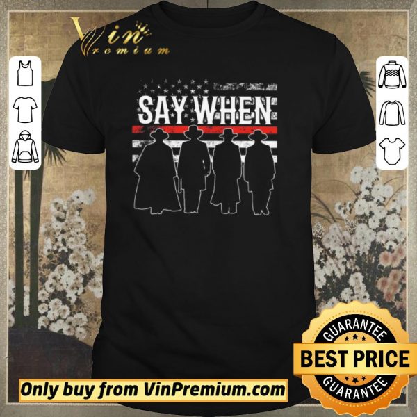 Nice Say When American Flag shirt sweater