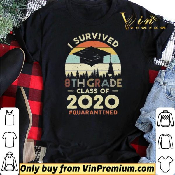 Vintage I Survived 8th Grade Class Of 2020 #quarantined shirt sweater