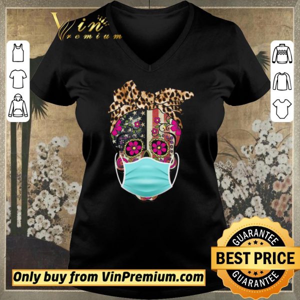Original Skull Mask American Flag Leopard shirt sweater