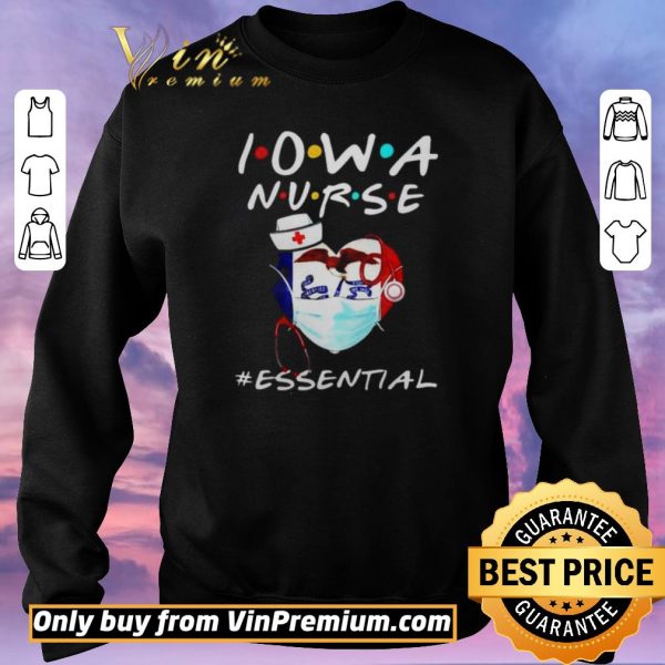 Official Iowa nurse essential heart shirt sweater