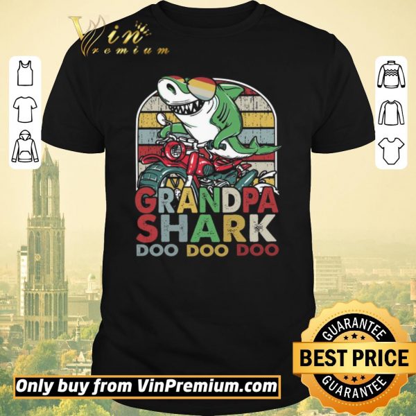 Premium Grandpa Shark Motor Bike Doo Doo Vintage shirt sweater