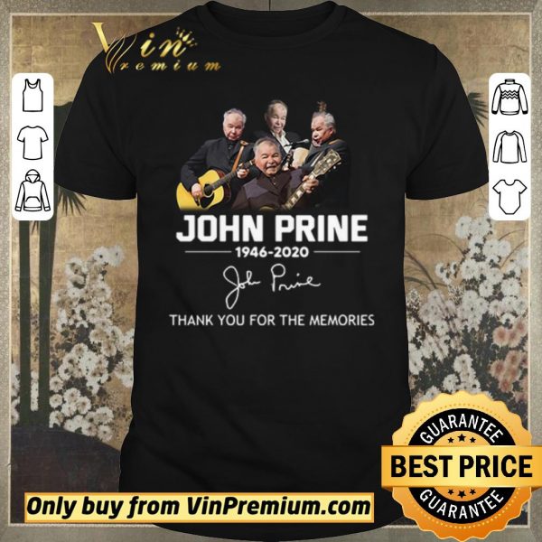 Original John Prine 1946 2020 thank you for the memories signature shirt sweater