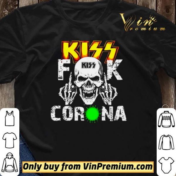 Skull Kiss fuck coronavirus shirt sweater