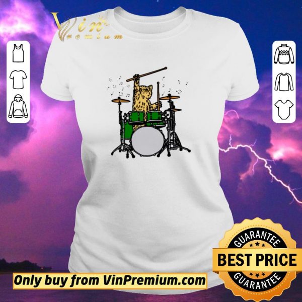 Awesome The Cat Hits The Drum shirt sweater