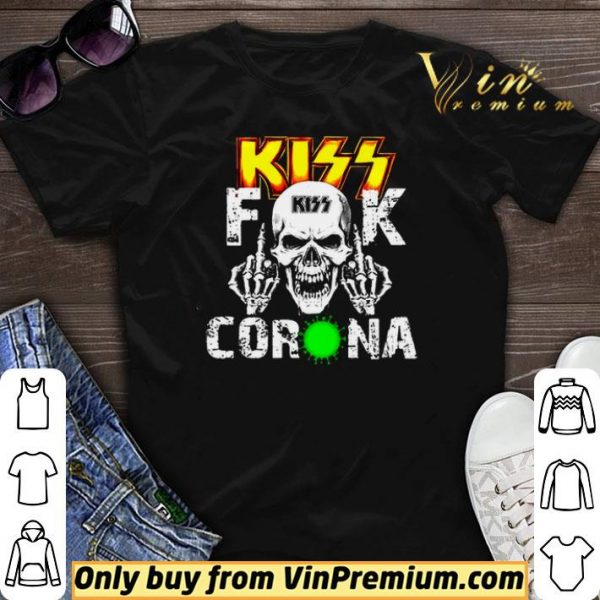 Skull Kiss fuck coronavirus shirt sweater