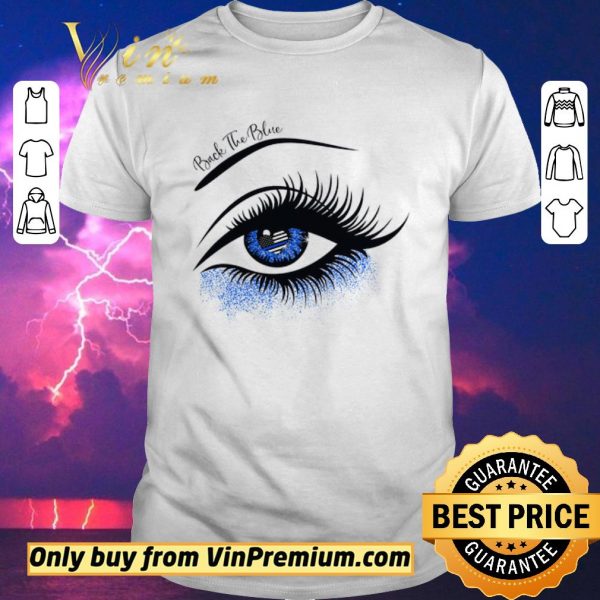 Awesome Eye Back The Blue Heart American Flag Thin Blue Line shirt sweater