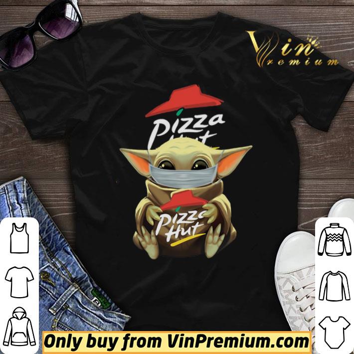 Baby Yoda mask hug Pizza Hut shirt sweater