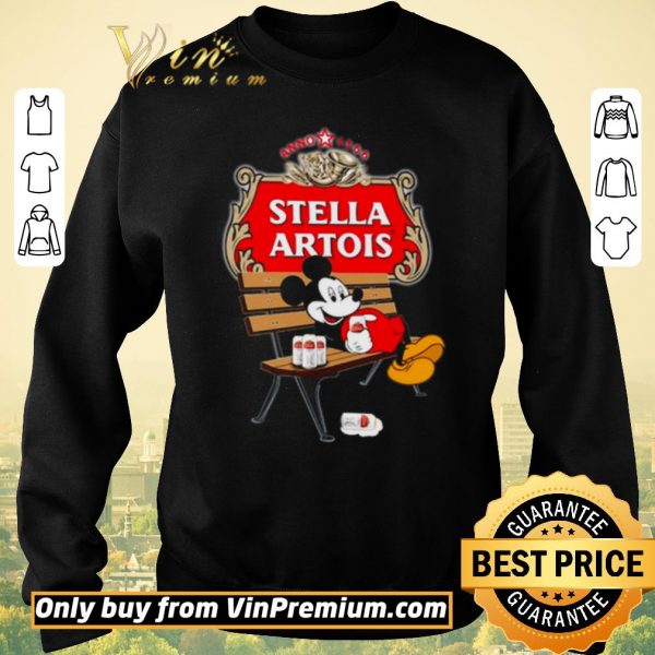 Hot Mickey Mouse drink Stella Artois shirt sweater
