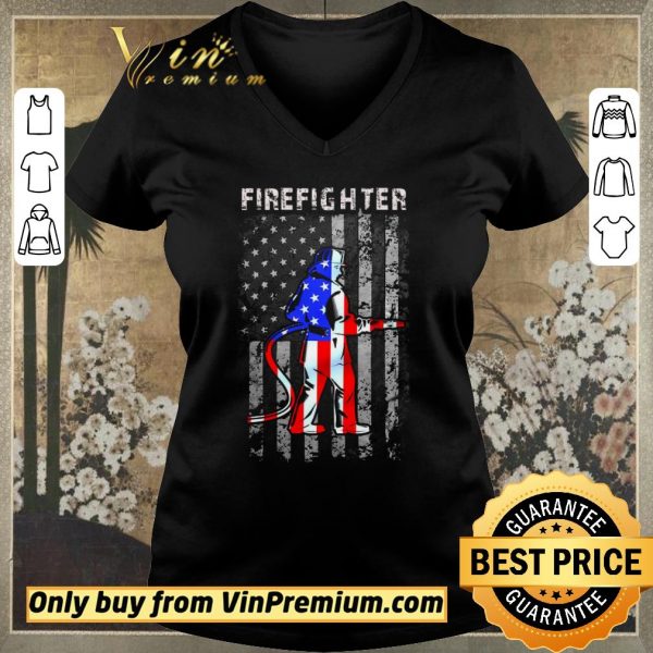 Hot Firefighter American Flag shirt sweater