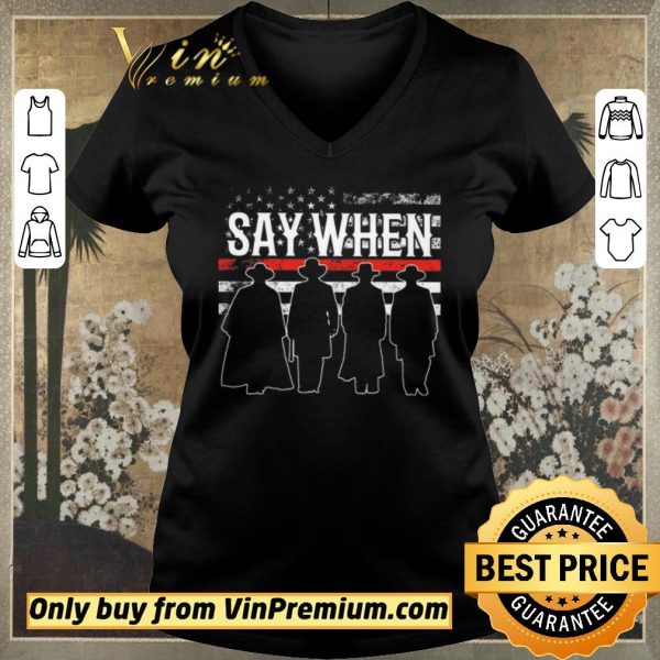 Nice Say When American Flag shirt sweater
