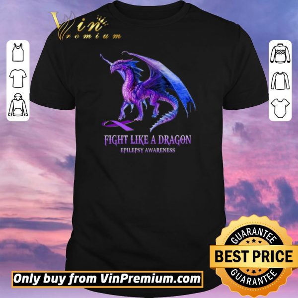 Premium Fight Like A Dragon Epilepsy Awareness shirt sweater