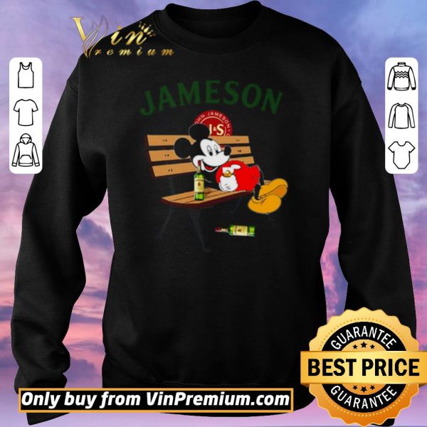 Top Mickey Mouse drink Jameson Irish Whiskey shirt sweater