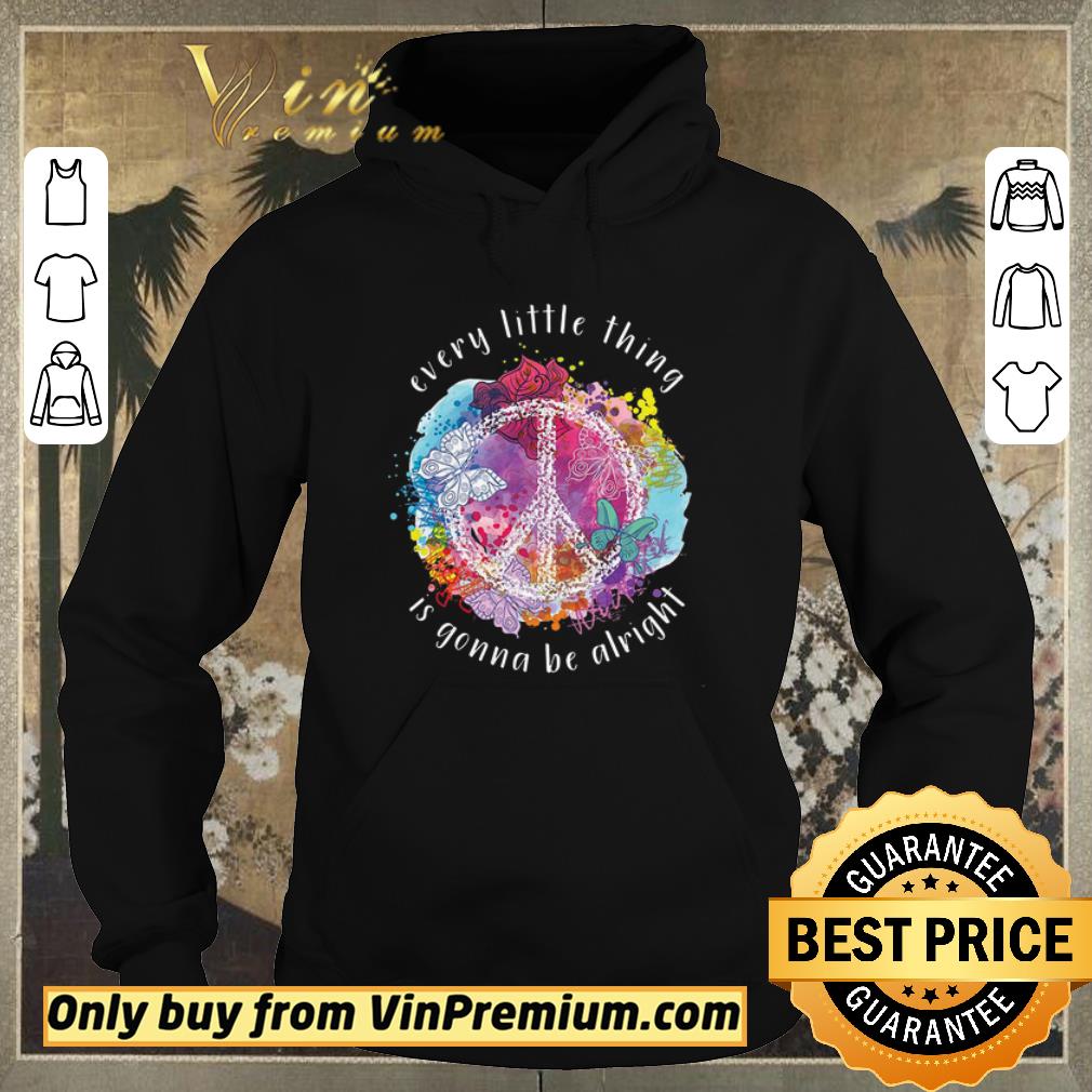 8f63f7d9 official butterfly flower watercolor every little thing is gonna be alright shirt sweater 4 - Official Butterfly Flower Watercolor Every Little Thing Is Gonna Be Alright shirt sweater