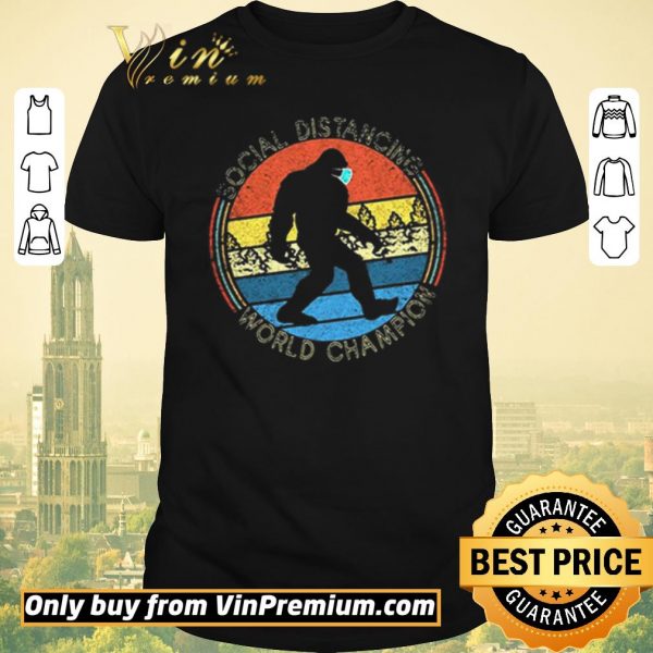 Funny Vintage Social Distancing World Champion Sunset shirt sweater