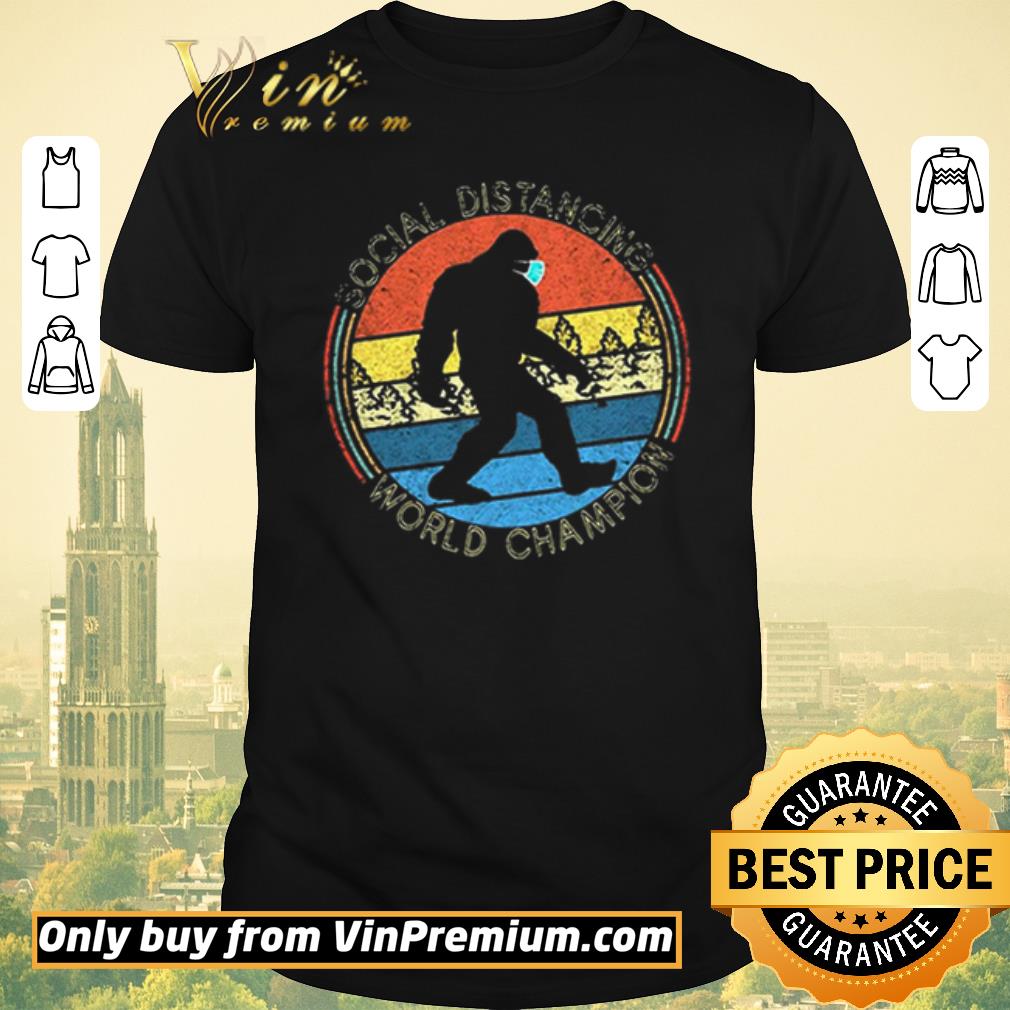 Funny Vintage Social Distancing World Champion Sunset shirt sweater