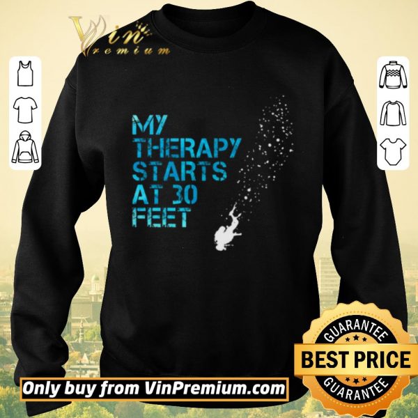 Awesome Diver My Therapy Starts At 30 Feet shirt sweater