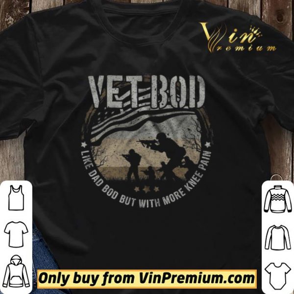 Vetbod Like Dad Bod But With More Knee Pain American Flag shirt sweater