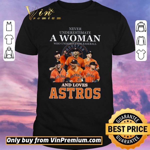 Nice Never Underestimate A Woman Who Understands Baseball And Love Astros shirt sweater