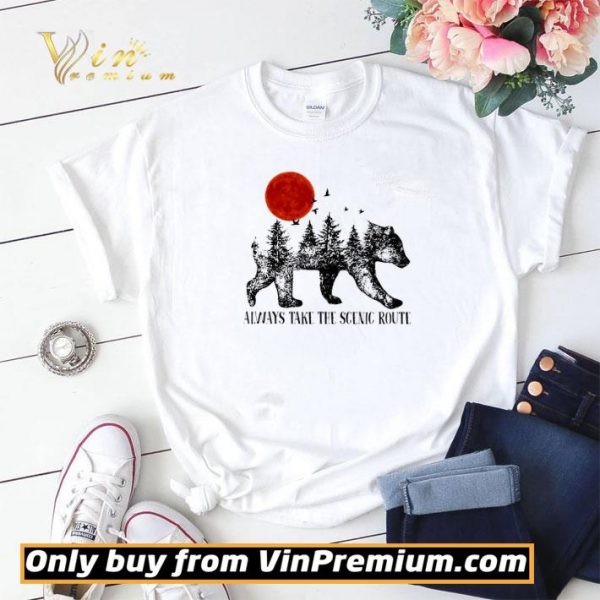 Bear Always Take The Scenic Route shirt sweater