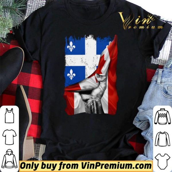 Quebec Canada flag shirt sweater