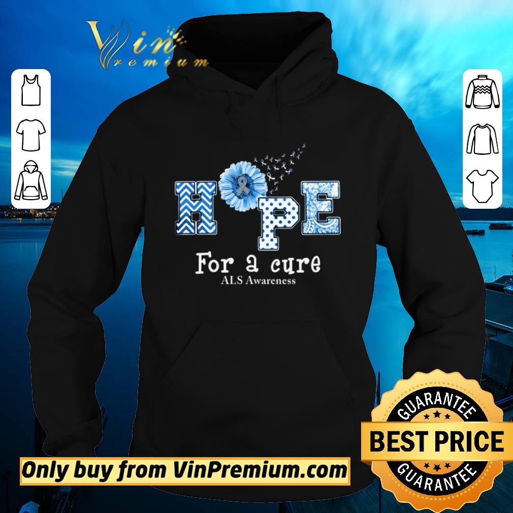 9767e864 official sunflower hope for a cure als awareness shirt sweater 4 - Official Sunflower Hope For A Cure ALS Awareness shirt sweater
