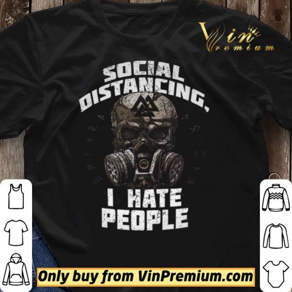 Skull Mask Social Distancing I Hate People shirt sweater