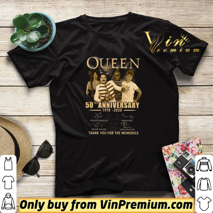 9e220e28 queen 50nd anniversary 1970 2020 signature thank you for the memories shirt sweater 4 - Queen 50nd Anniversary 1970 2020 Signature Thank You For The Memories shirt sweater