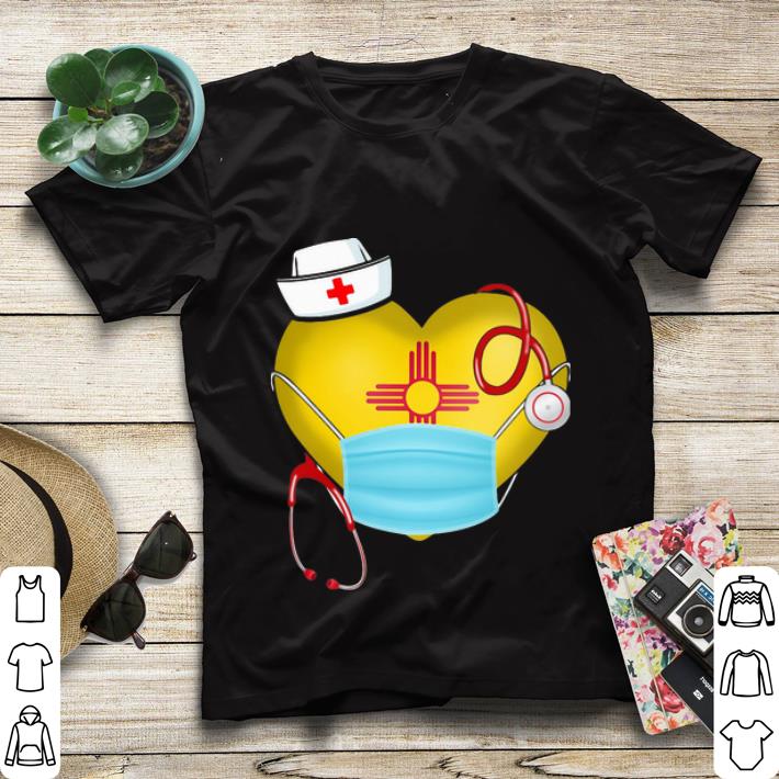Awesome New Mexico Nurse Heart Stethoscope 2020 Coronavirus shirt 4 - Awesome New Mexico Nurse Heart Stethoscope 2020 Coronavirus shirt