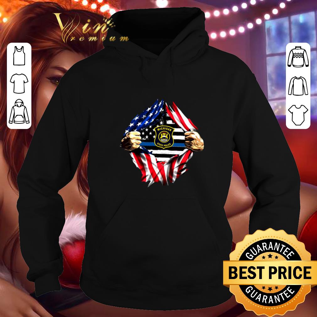 Cheap Michigan State Police inside me American Flag shirt 4 - Cheap Michigan State Police inside me American Flag shirt