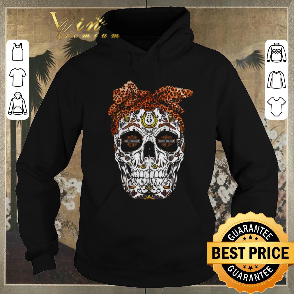 Funny Skull Leopard Moto Harley Davidson Cycles shirt sweater 4 - Funny Skull Leopard Moto Harley Davidson Cycles shirt sweater