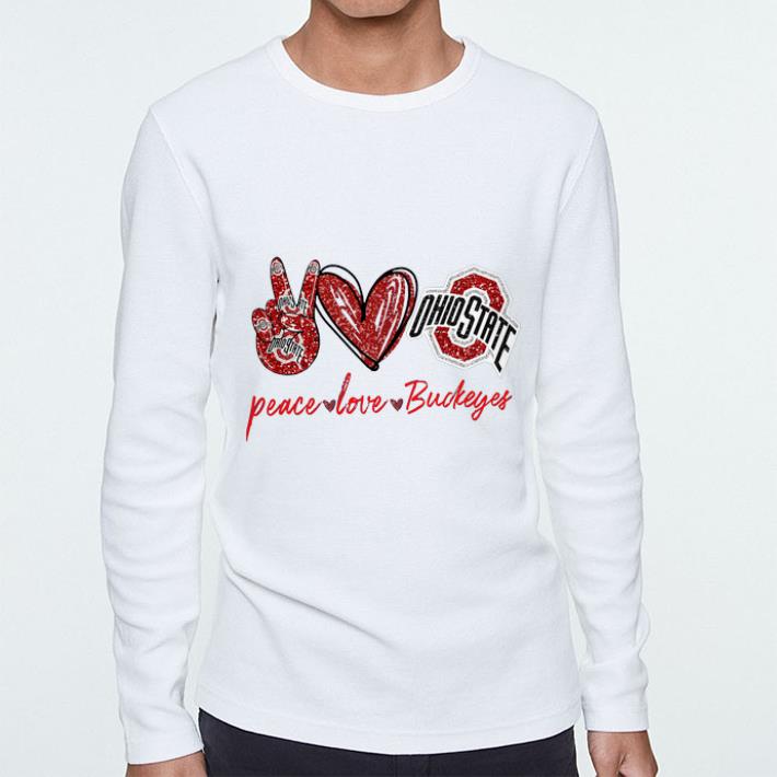 Hot Peace Love Ohio State Buckeyes shirt 4 - Hot Peace Love Ohio State Buckeyes shirt