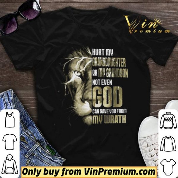 Lion Hurt My Granddaughter Or My Grandson Not Even God shirt sweater