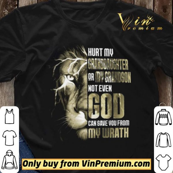 Lion Hurt My Granddaughter Or My Grandson Not Even God shirt sweater